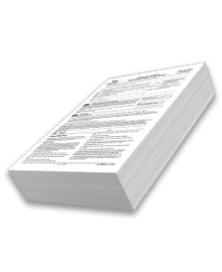 سربرگ سیاه سفید تحریر 80 گرم A4 یکرو سایز دقیق