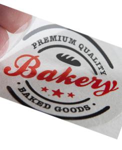 لیبل صدفی با روکش سلفون