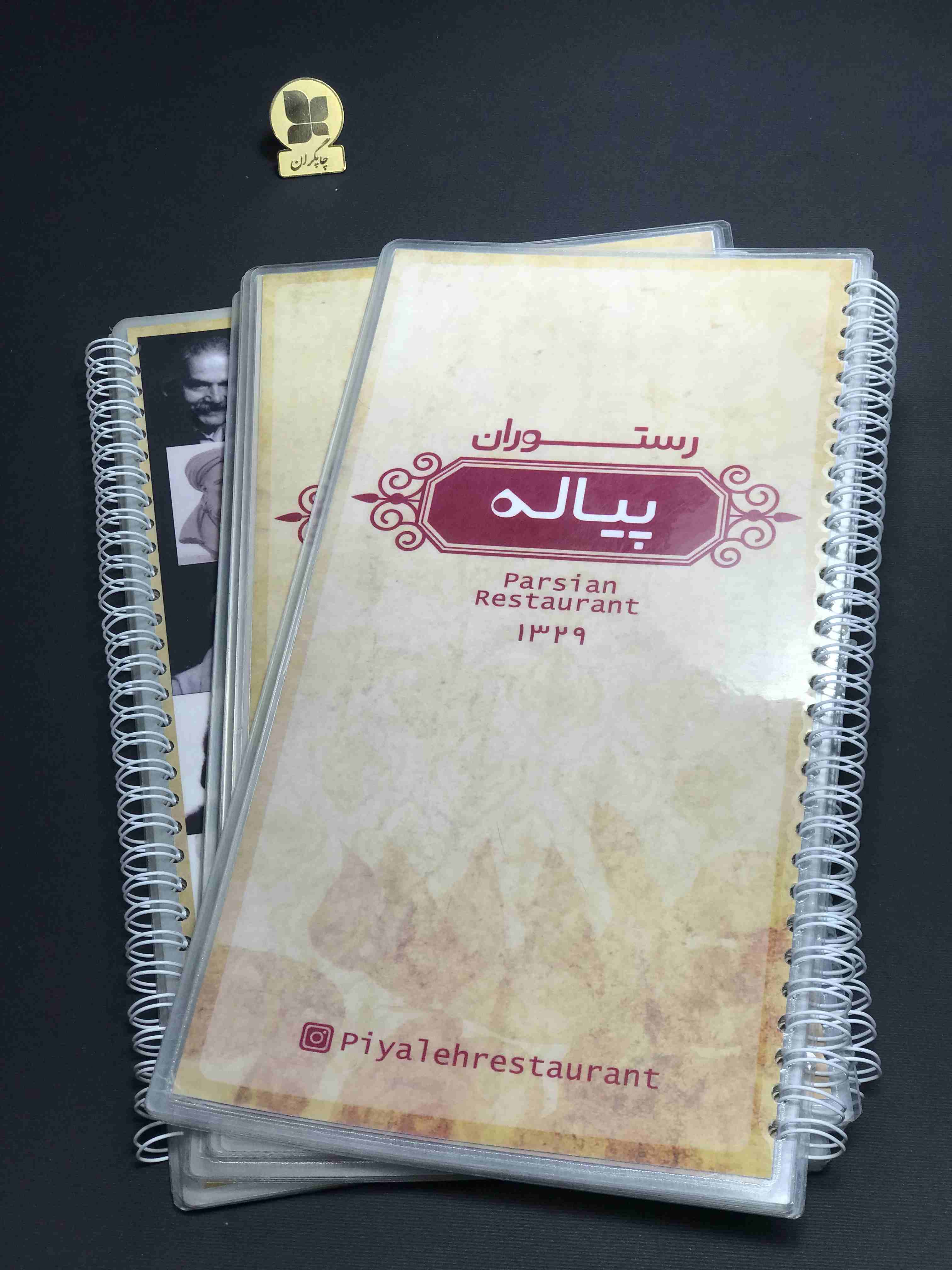 کاتالوگ با صحافی پانچ و فنر