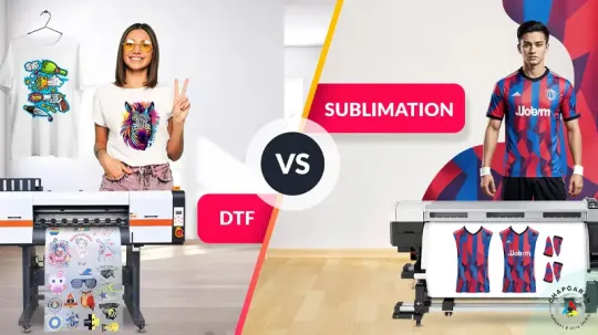 تفاوت چاپ dtf و سابلیمیشن چیست؟ مقایسه کامل