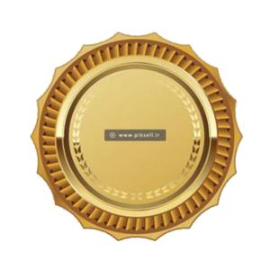 لیبل متالایز طلایی دایره