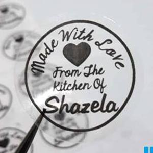 لیبل شیشه ای دایره