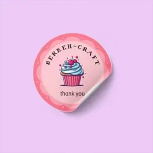 لیبل PVC دایره با روکش لمینت سرد