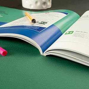 صحافی چسب گرم A4 عمودی(چاپ مقوا+سلفون+چسب)