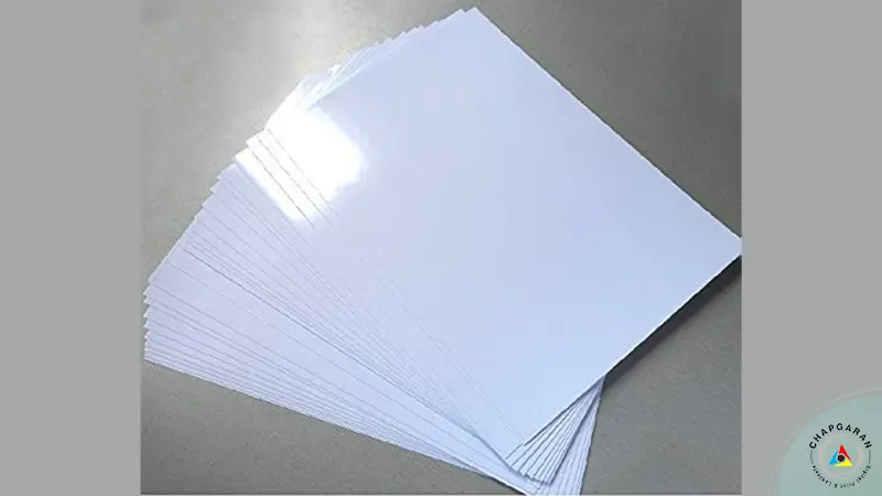 کاغذ گلاسه سفید